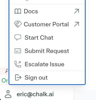 Escalate Issue Button