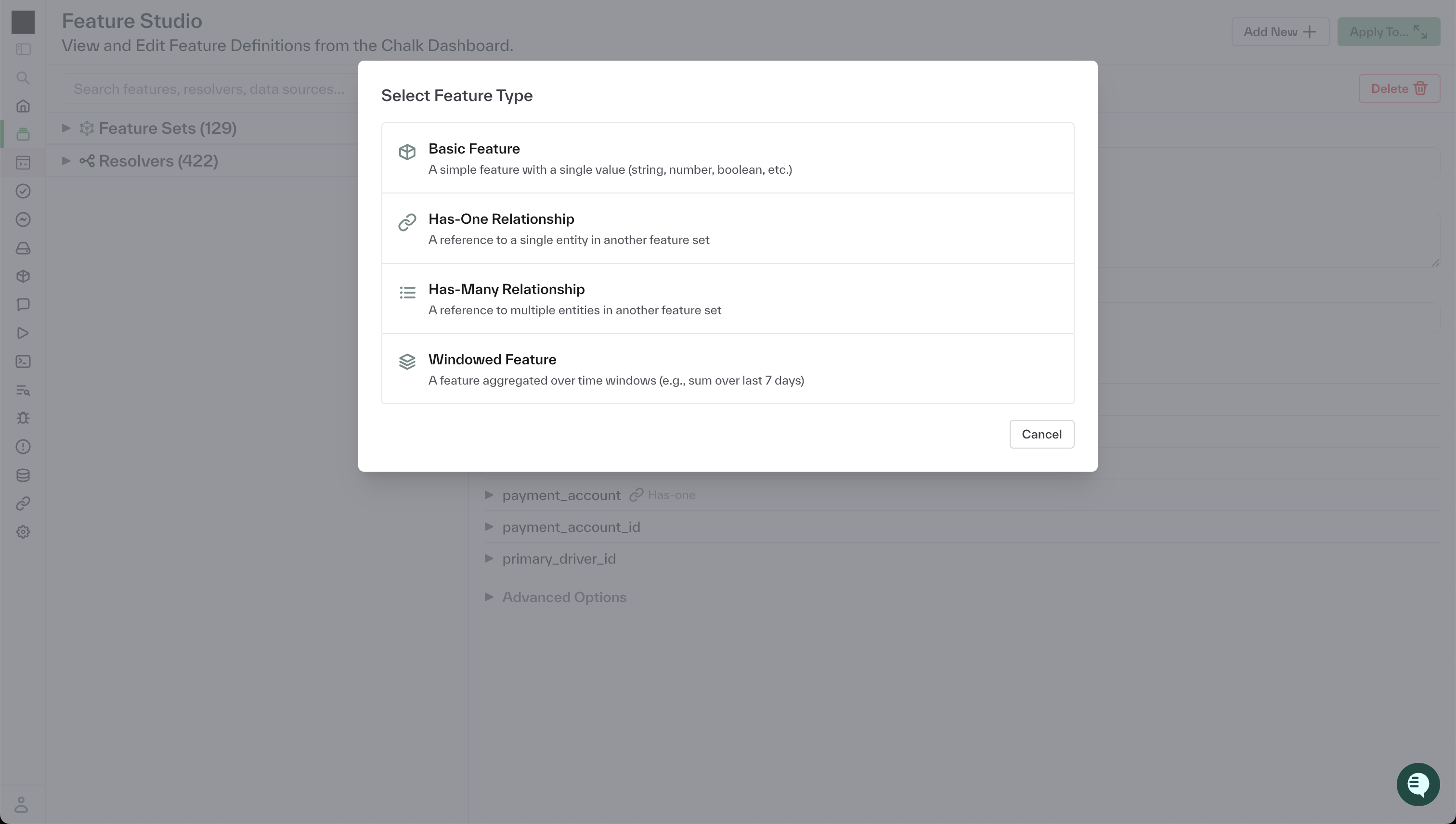 Feature Studio: Add New Feature