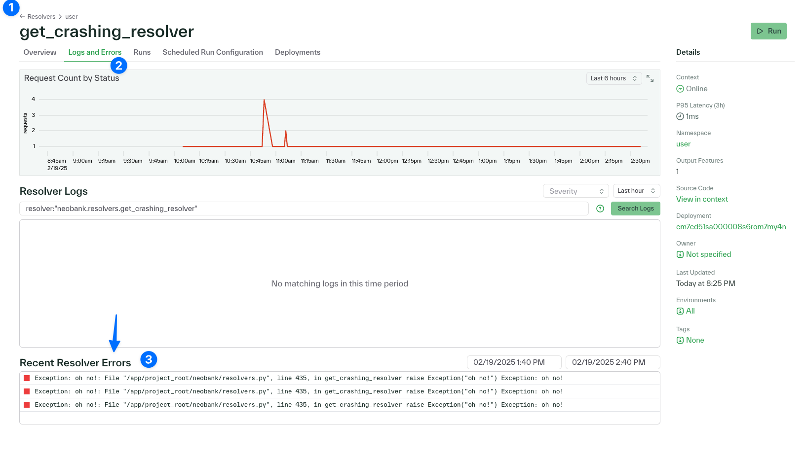 Logs and Errors